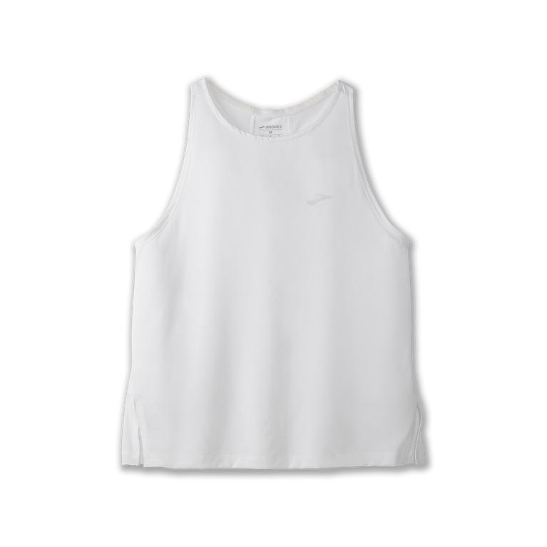 Brooks Sprint Free Breathable Women's Running Tank Top - White (89257-IBZJ)